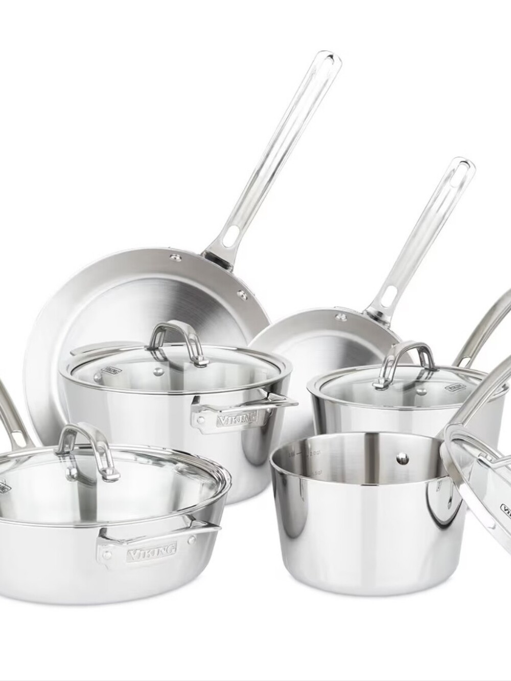 Viking Contemporary 3-Ply Stainless Steel 10-PC Cookware Set